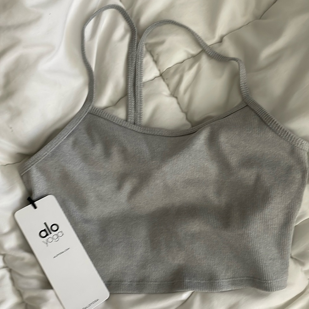 Alo soft Ribbed crop calm tank